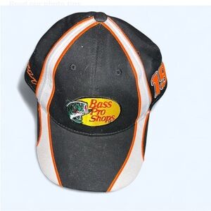 Bass Pro Shops Black and Orange Cap